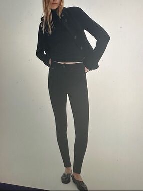 Classic Black High-Waist Skinny Pants Nina